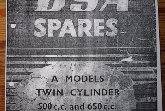 BSA Teilebuch Kopie A Modelle A7/A10 500cc und 650cc 1949-53