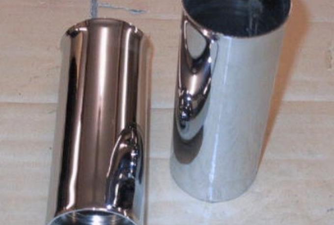 BSA/Ariel Gabelsimmering Halter/Chromhülsen/Gabelhülsen /Paar  A10, A7, B31, B34, B44 A50 A65 -1967 
