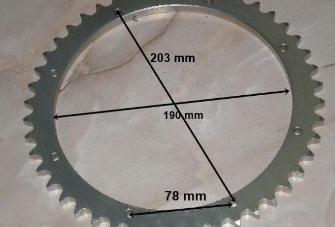 Triumph Kettenrad/Hinteradritzel 46Z.  350,500,650 ccm