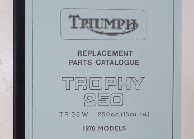 Triumph Trophy TR25W 1970 Parts Book