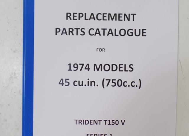 Triumph T150V Parts Book 1974