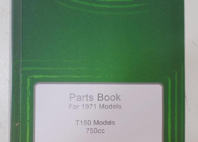 Triumph Trident T150 750cc 1971 Parts Book