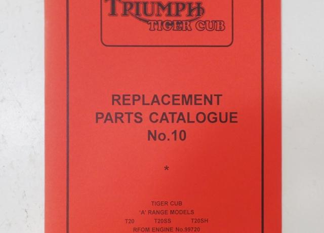 Triumph Tiger Cub Parts Catalogue No. 10