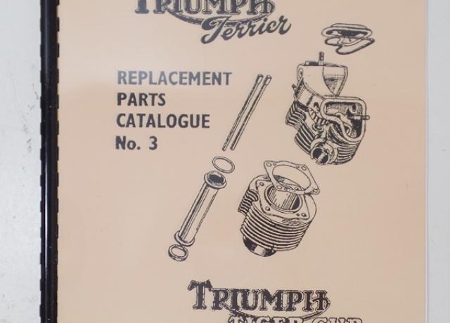 Triumph Terrier and Tiger Cub Parts Book No.3 1956