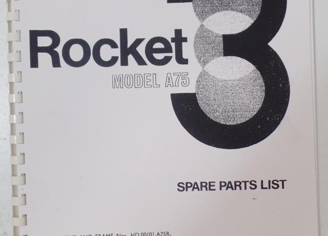 BSA Rocket 3 MK1 Spare Parts Book