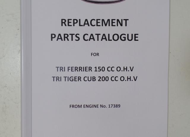 Triumph T20 Cub No4 1957 Parts Book