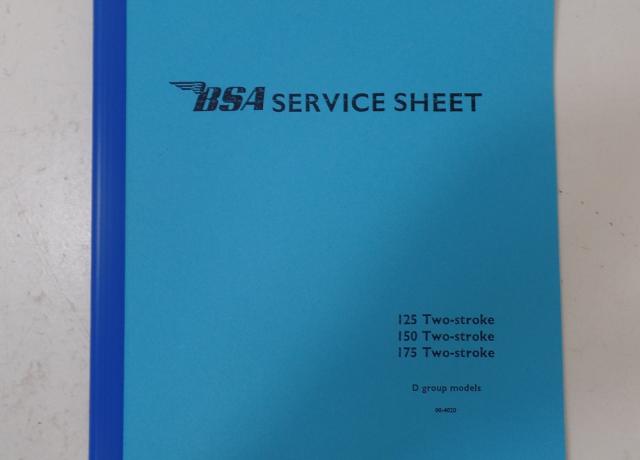 BSA Bantam Service Sheet 