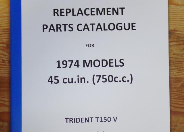 Triumph T150V 1974 Parts Book