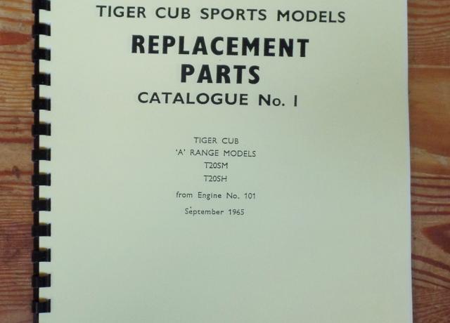 Triumph T20 Cub Sports No1 1966 Parts Book