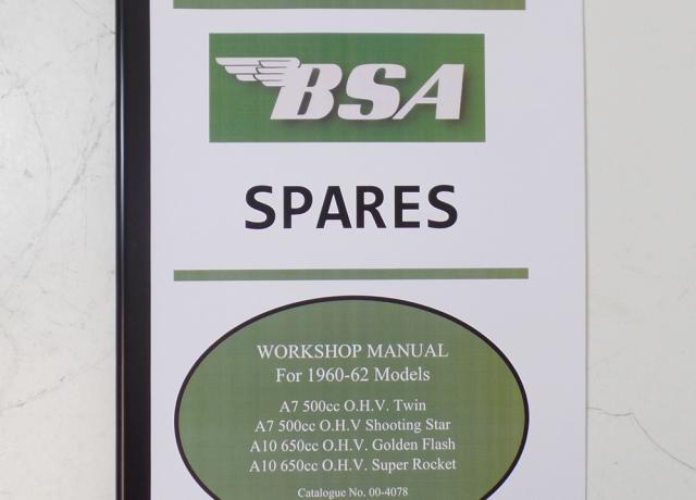 BSA Owners Handbook A7/A10 1960-62