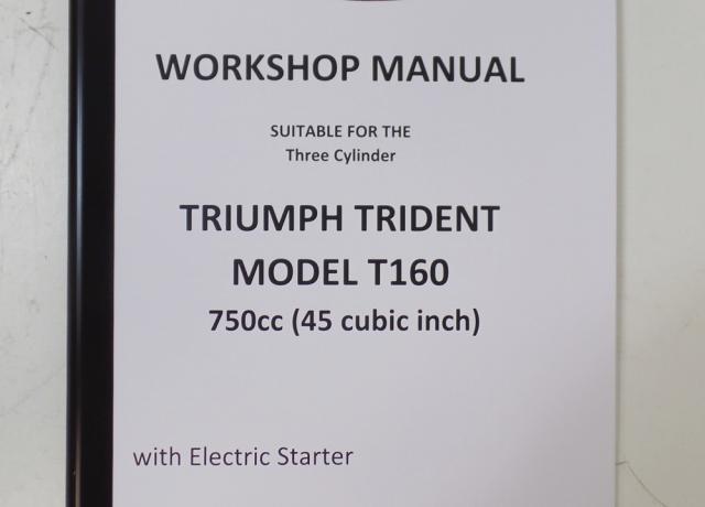 Triumph Trident T160 750cc 3 Cylinder Workshop Manual Book