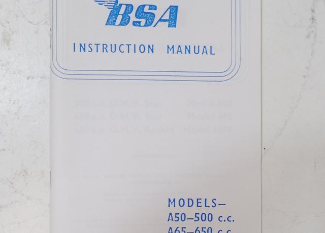 BSA A50 / A65 Various  Instruction Manual