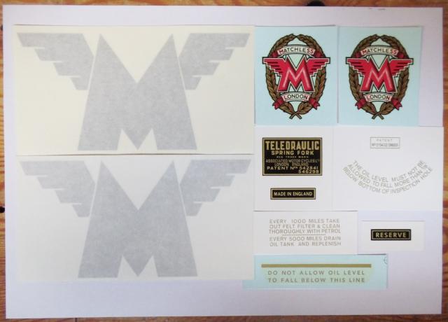 Matchless G3L Transfer Set 1941