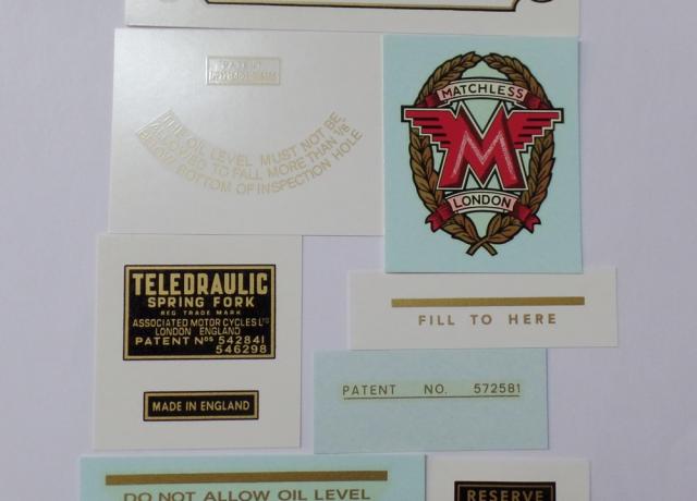 Matchless Transfer Set  G80 1954