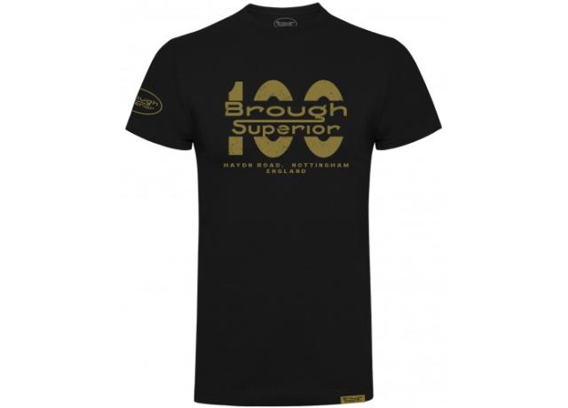 Brough Superior 100 T-Shirt Black Large