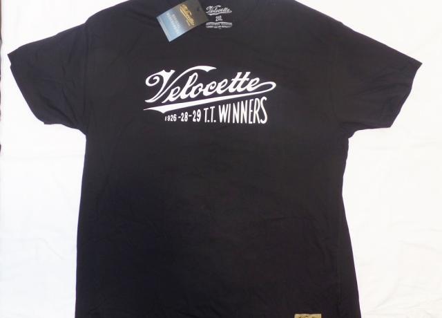 Velocette T-Shirt Black 26-28-29, Black 2XL