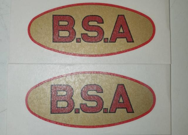 BSA Tank Sticker 1935/38 Pair