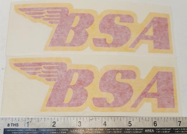 BSA Petrol Tank Sticker 1968 on /Pair