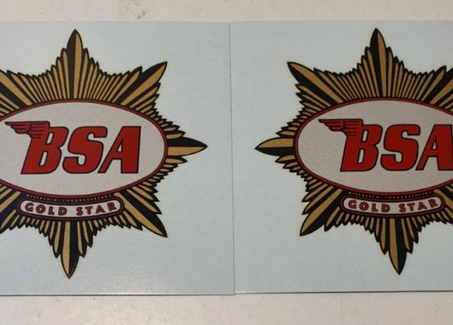 BSA Tank Transfer Gold Star 1949 on Pair