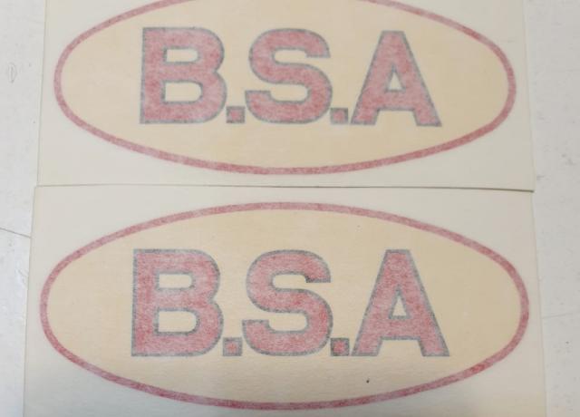 BSA Sticker Tank 1933/39 Pair