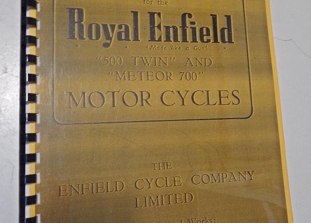 Instruction Book for the Royal Enfield Motor Cycles