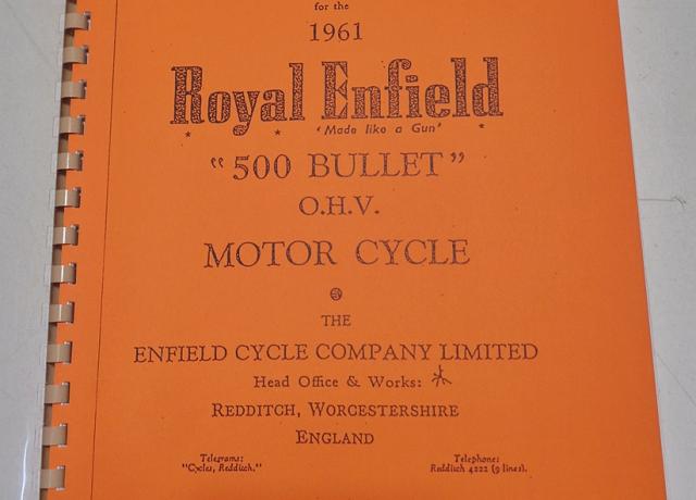 Spare and Replacement Parts List for the Royal Enfield Motorcycle