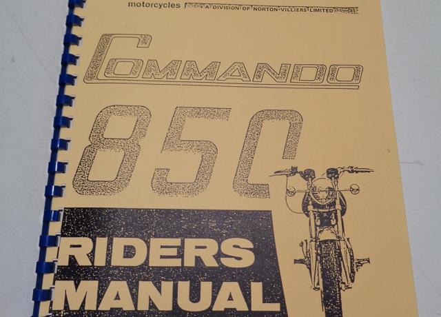 Norton Commando 850 Riders Manual