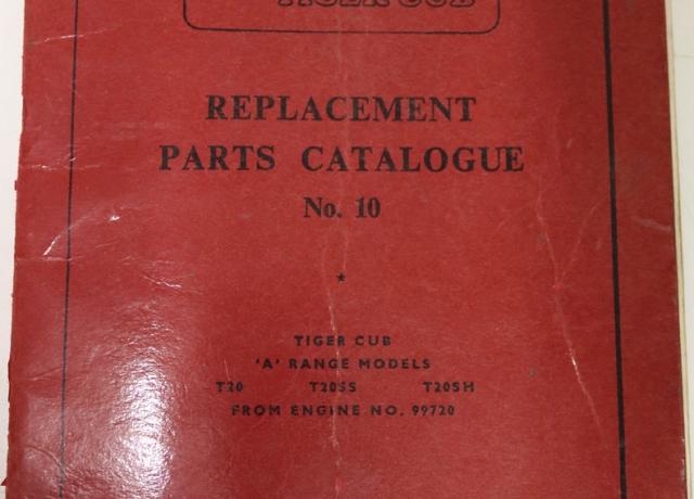 Triumph Tiger Cub Replacement Parts Catalogue No. 10