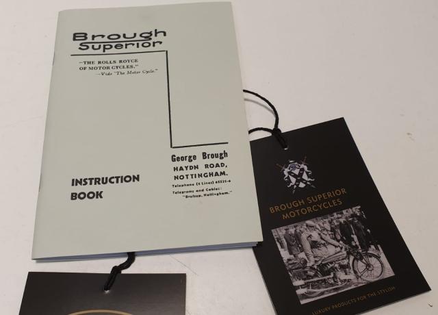 Brough Superior Late Instruction Book post 1930