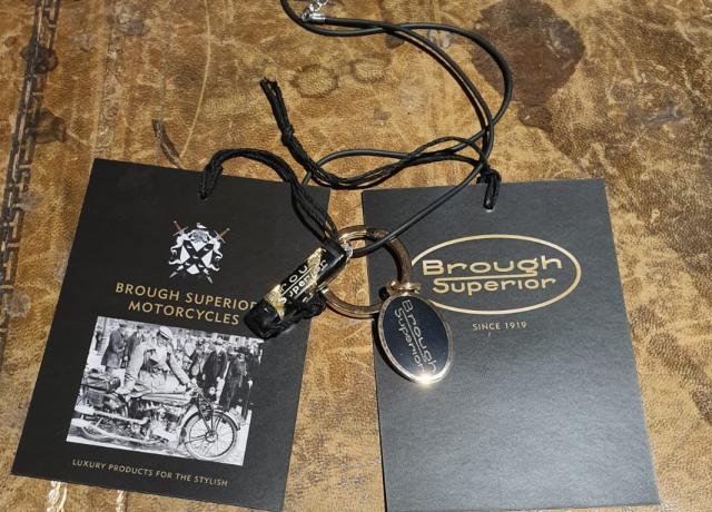 Brough Superior Halskette Schwarz und Gold