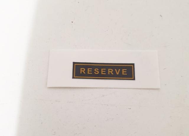 AJS/Matchless / Norton P11 Reserve Sticker