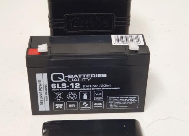 Batteriekasten Exide mit  Gel Batterie 6V-12Ah / 20hr
