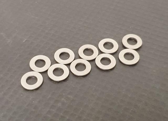 Washer Flat 5/16". Stainless Steel. Set of 10