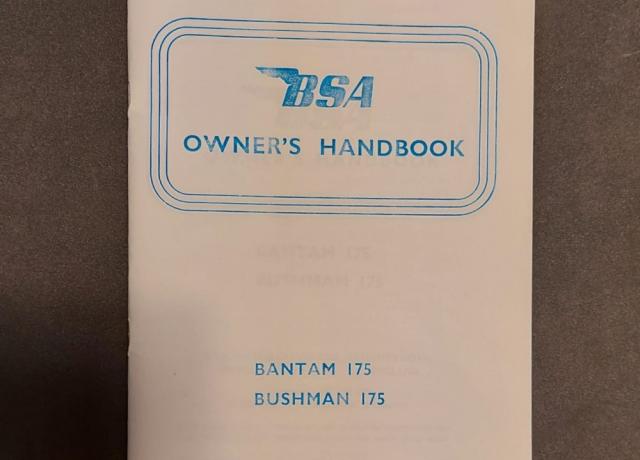 BSA Bantam 175 & Bushman 175 Owners Handbook