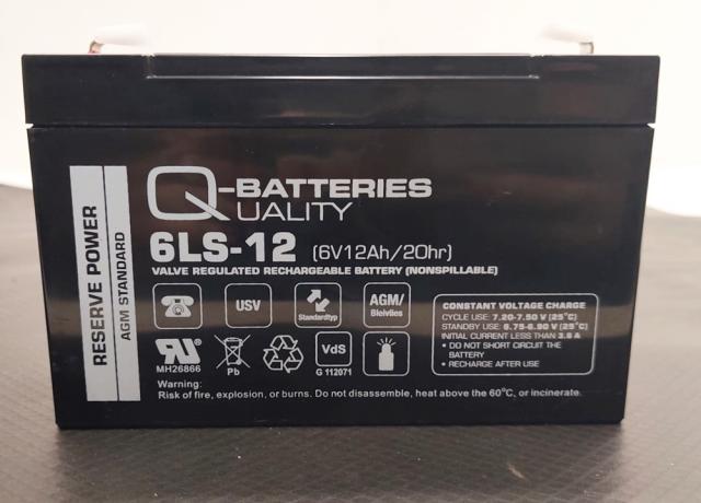 Gel-Battery 6V-12Ah/20hr