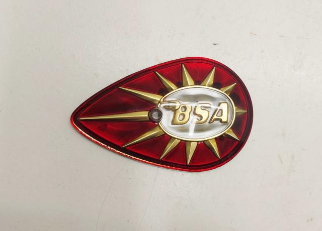BSA Petrol Tank Badge RHS. Pear Drop. NOS