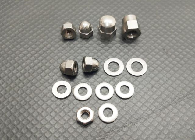 Ariel Dome Nut Set with Washers
