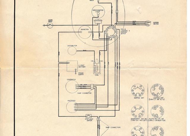Wiring Diagram  No. W36181-1  Lucas 5T 6T