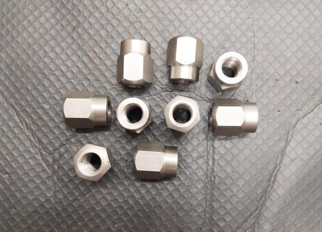 Norton 16h. Big 4 Cylinder Head Nut. Stainless Steel / Set