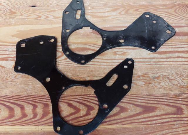 AJS/Matchless Engine Plates. Pair. used