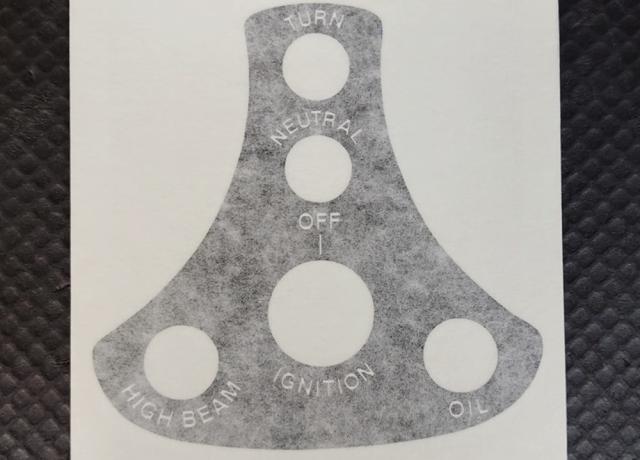 Triumph Vinyl Transfer / Sticker for Instrument Panel