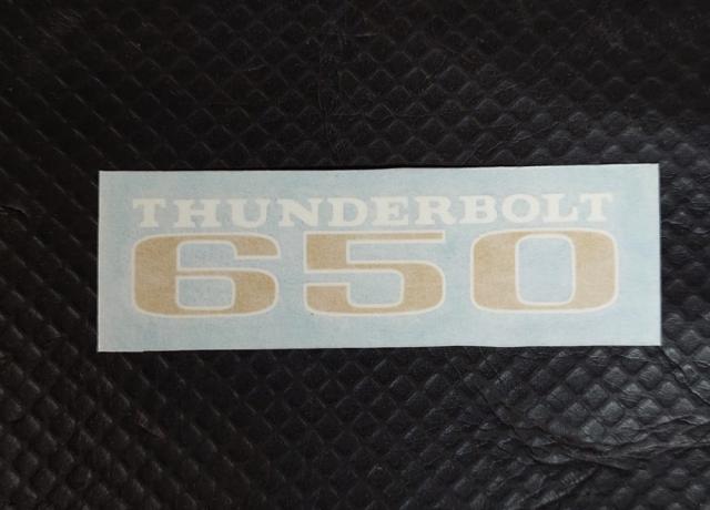 BSA Thunderbolt 650 Side Cover Vinyl Transfer / Sticker 1970/71