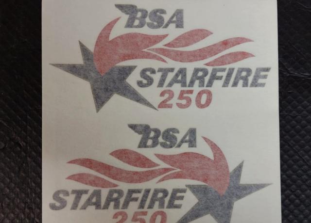 BSA Starfire 250 Tank Vinyl Transfer / Sticker Pair 1968/69