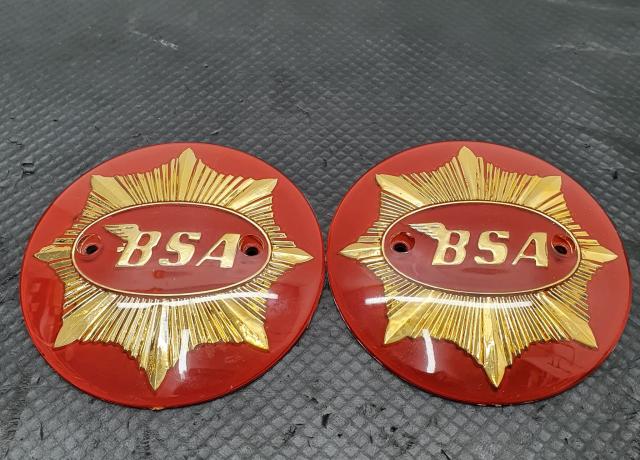 BSA Gold Star Petrol Tank Badges /Pair. 4"