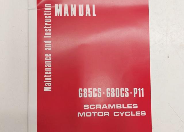 Norton G85CS G80CS P11 Maintenance and Instruction Manual