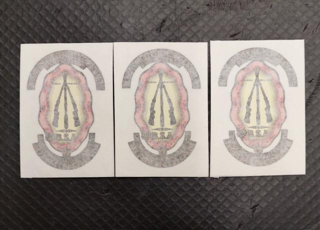 BSA Sticker for Headstock and Toolbox 1953 on Set of 3
