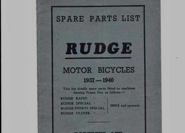 Rudge Teilebuch 1937-1940
