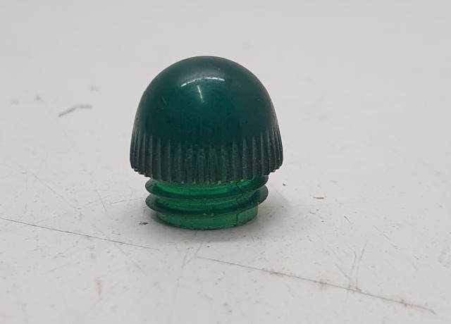 Dashboard Lense Screw in. green NOS