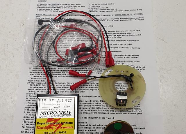 Boyer Electronic Ignition V-Twin conversion incl. Vincent 50° 12V Micro MKIV