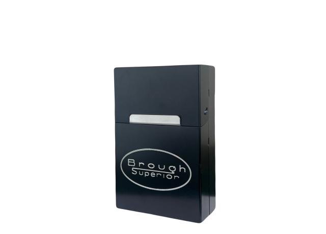 Brough Superior Zigarettenbox Aluminium schwarz